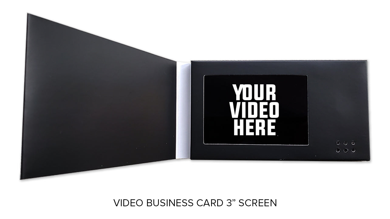 blank video business card
