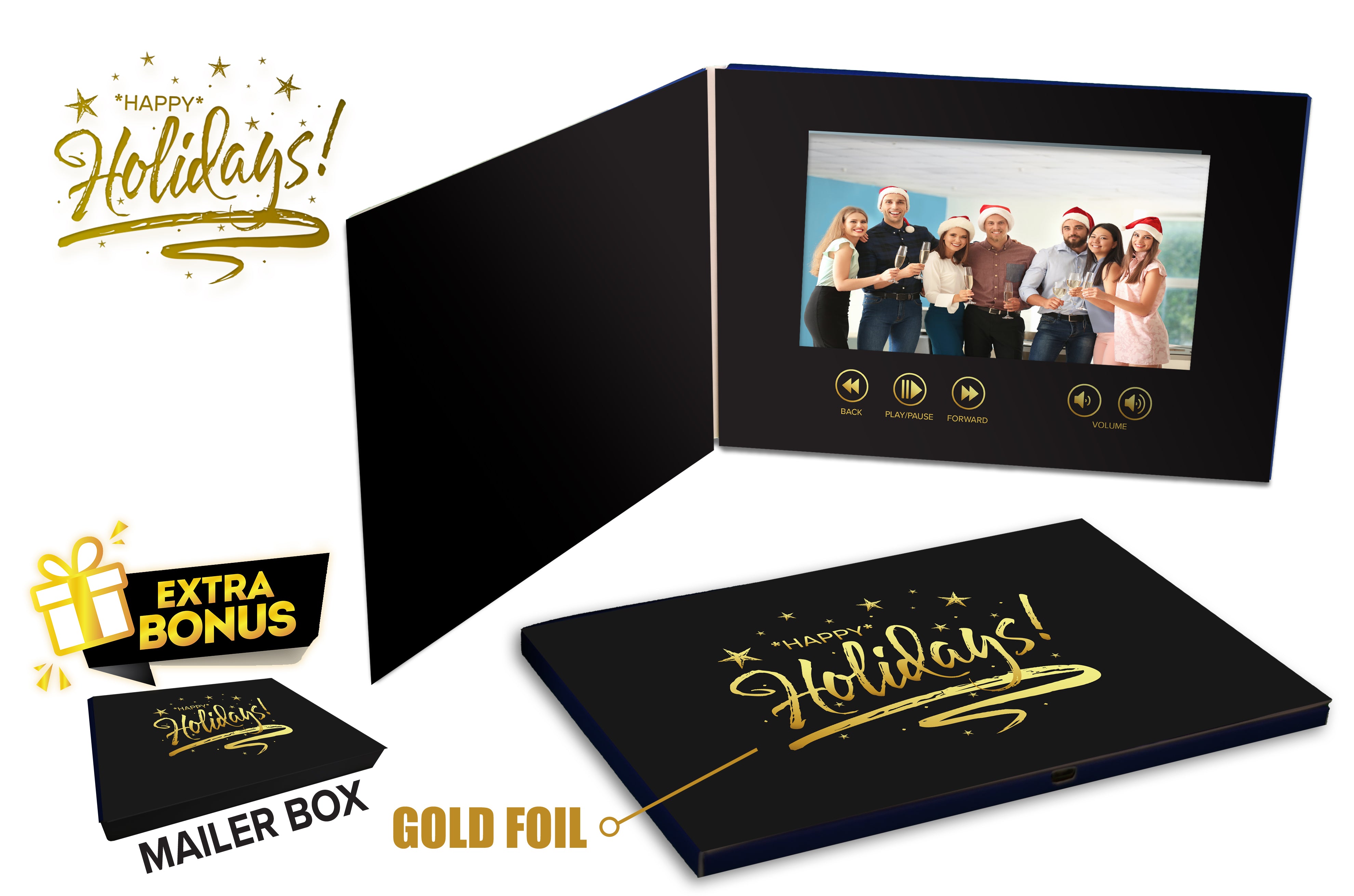 holiday video card